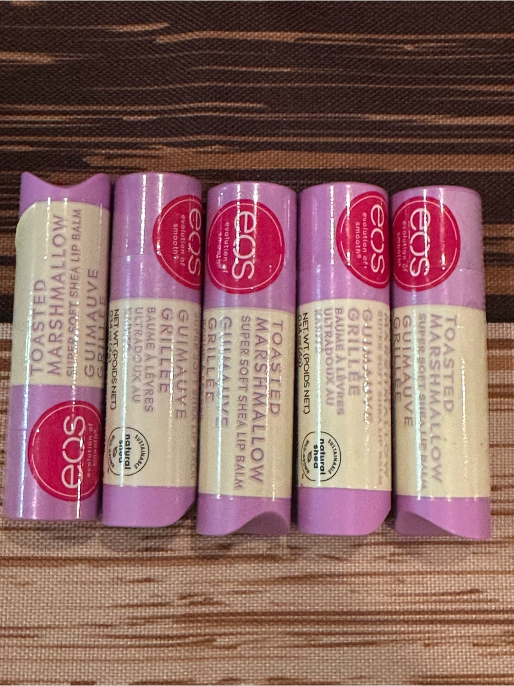eos Toasted Marshmallow Lip Balm - Soft Lilac Moisturizing Stick